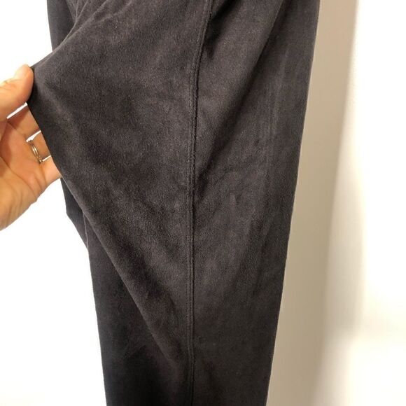 Lysse Black Faux Suede Feel Leggings Tummy Tuck - Picture 8 of 11